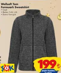 WELLSOFT TAM FERMUARLI SWEATSHİRT WELLSOFT TAM FERMUARLI SWEATSHİRT